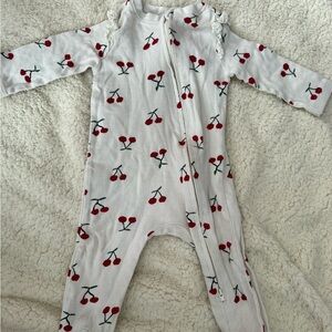 Cherry Print Kids One Piece